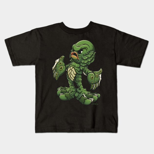 Creachy Creach Kids T-Shirt by indiespiv